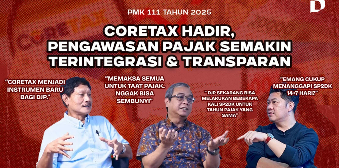 Advisor Pajak TaxPrime sedang membahas tentang Coretax System dan PMK 111 dalam sebuah podcast